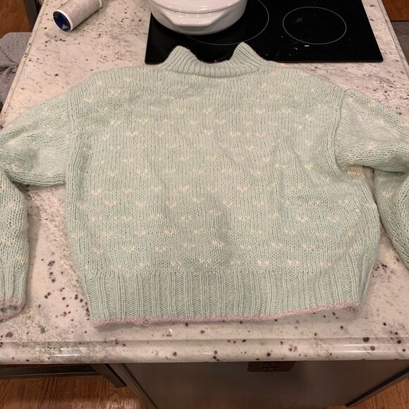 Vintage Liz Claiborne 1980’s Acrylic/ Wool Shoulder Pad Button Neck Swea… - Picture 6 of 6